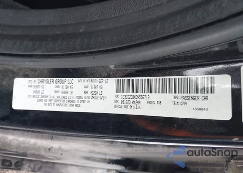 2013 Dodge Avenger Sxt from USA, damaged, VIN 1C3CDZCBXDN556719